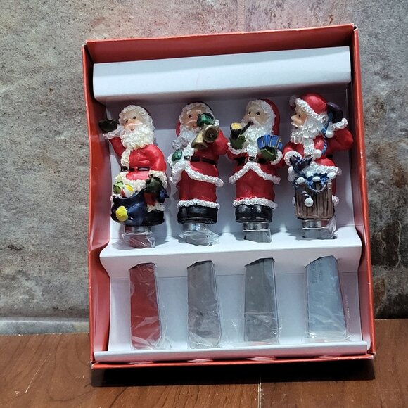Vintage Christmas Santa Spreaders Set of 4 - Picture 2 of 13